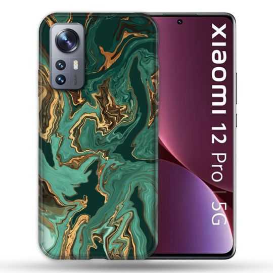 Coque Pour Xiaomi 12 Pro Texture Marbre Vert