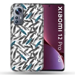 Coque Pour Xiaomi 12 Pro Texture Plume Canard