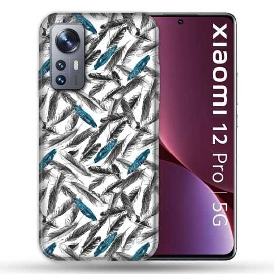 Coque Pour Xiaomi 12 Pro Texture Plume Canard