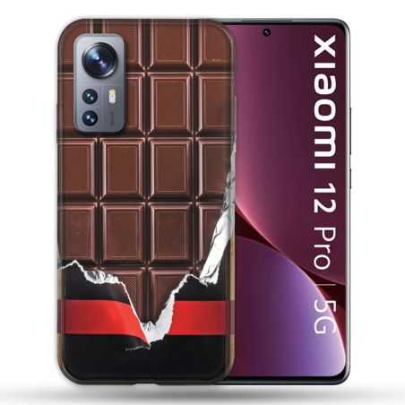 Coque Pour Xiaomi 12 Pro Texture Trompe Oeil Chocolat