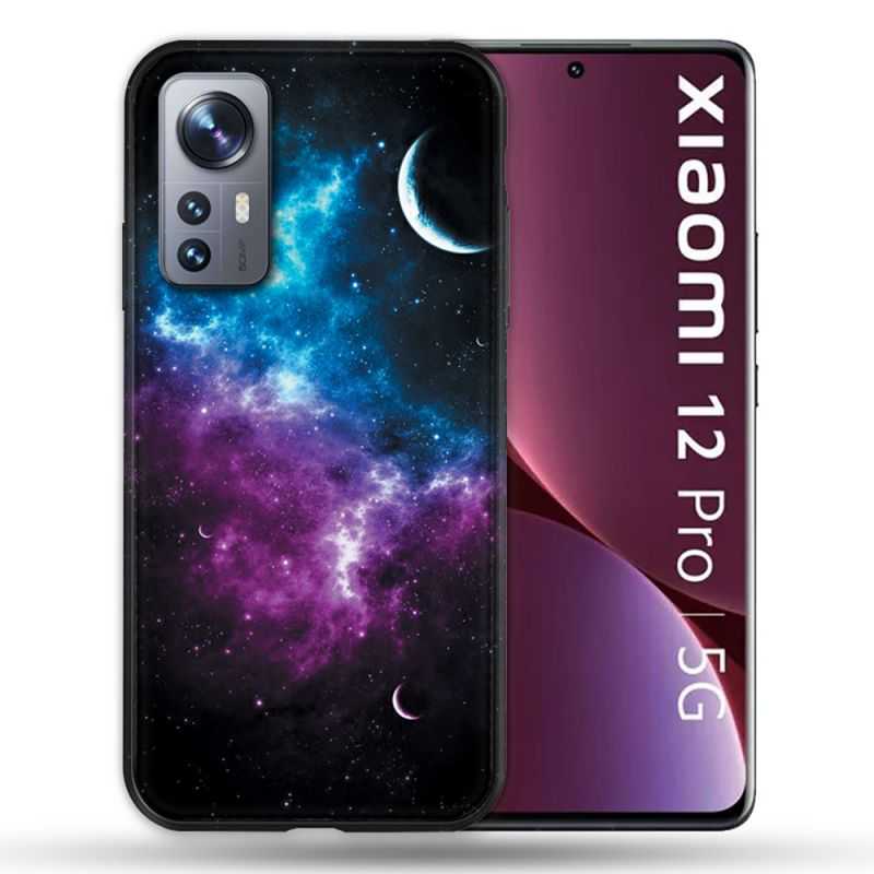 Coque Pour Xiaomi 12 Pro Univers Bleu Violet