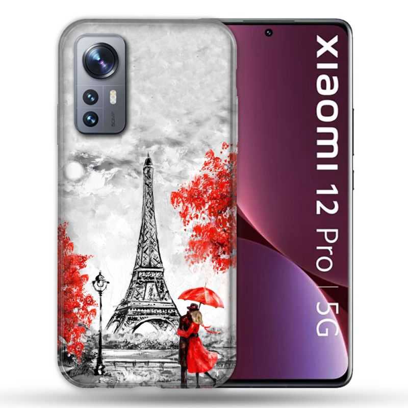 Coque Pour Xiaomi 12 Pro Voyage France Paris Rouge