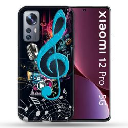 Coque Pour Xiaomi 12 Pro Musique Cle Sol Bleu
