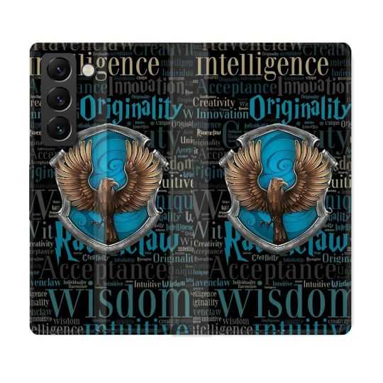 Housse Cuir Portefeuille Pour Samsung Galaxy S21 FE Harry Potter Serdaigle