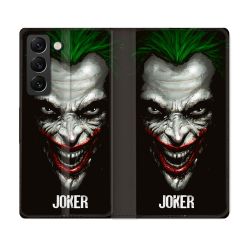 Housse Cuir Portefeuille Pour Samsung Galaxy S21 FE Joker Noir