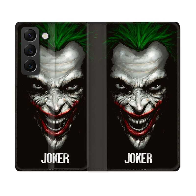 Housse Cuir Portefeuille Pour Samsung Galaxy S21 FE Joker Noir