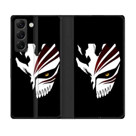 Housse Cuir Portefeuille Pour Samsung Galaxy S21 FE Manga Bleach Masque
