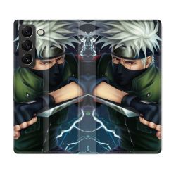 Housse Cuir Portefeuille Pour Samsung Galaxy S21 FE Manga Naruto Kakashi