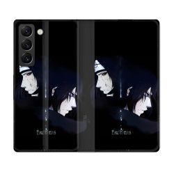Housse Cuir Portefeuille Pour Samsung Galaxy S21 FE Manga Naruto Sasuke Itachi