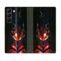 Housse Cuir Portefeuille Pour Samsung Galaxy S21 FE Manga Solo Leveling Igris