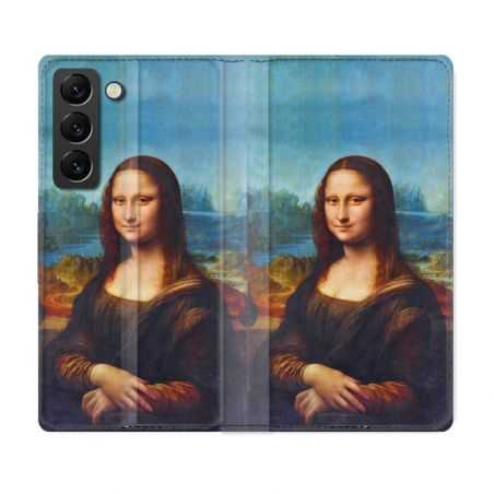 Housse Cuir Portefeuille Pour Samsung Galaxy S21 FE Peinture Joconde