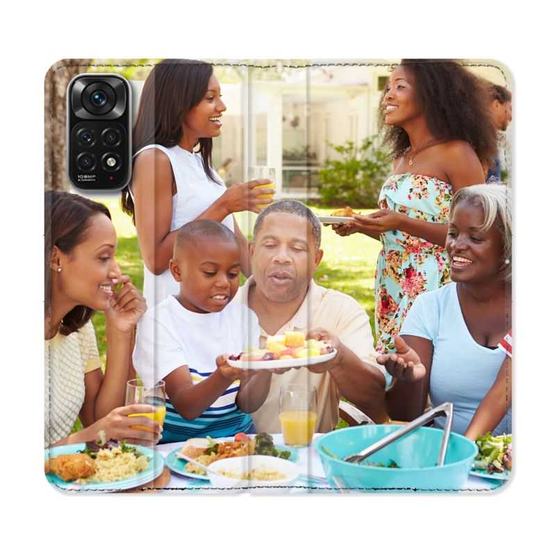 Housse Cuir Portefeuille Pour Xiaomi Redmi Note 11 / 11S Personnalisee