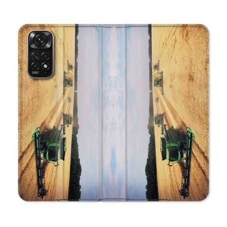 Housse Cuir Portefeuille Pour Xiaomi Redmi Note 11 / 11S Agriculture Moissonneuse