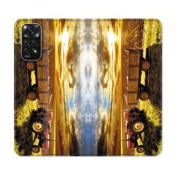 Housse Cuir Portefeuille Pour Xiaomi Redmi Note 11 / 11S Agriculture Tracteur Color