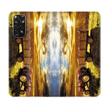 Housse Cuir Portefeuille Pour Xiaomi Redmi Note 11 / 11S Agriculture Tracteur Color