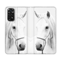 Housse Cuir Portefeuille Pour Xiaomi Redmi Note 11 / 11S Animal Cheval Cristal