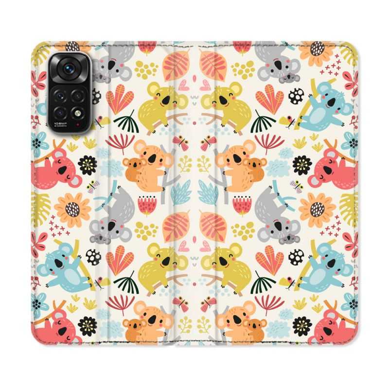 Housse Cuir Portefeuille Pour Xiaomi Redmi Note 11 / 11S Animal Koala Pattern