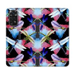 Housse Cuir Portefeuille Pour Xiaomi Redmi Note 11 / 11S Animal Libellule