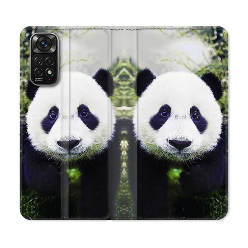 Housse Cuir Portefeuille Pour Xiaomi Redmi Note 11 / 11S Animal Panda Color