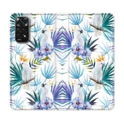 Housse Cuir Portefeuille Pour Xiaomi Redmi Note 11 / 11S Animal Perroquet Peinture