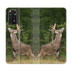 Housse Cuir Portefeuille Pour Xiaomi Redmi Note 11 / 11S Chasse Cerf