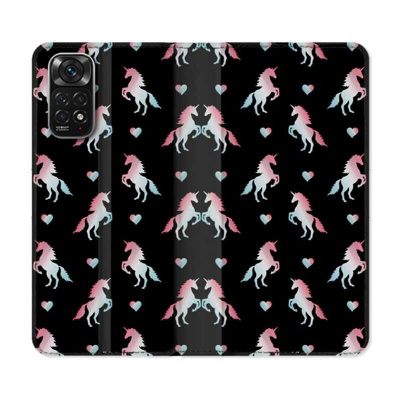 Housse Cuir Portefeuille Pour Xiaomi Redmi Note 11 / 11S Fantastique Licorne Pattern