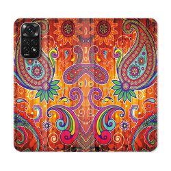 Housse Cuir Portefeuille Pour Xiaomi Redmi Note 11 / 11S Fleur Psychedelic