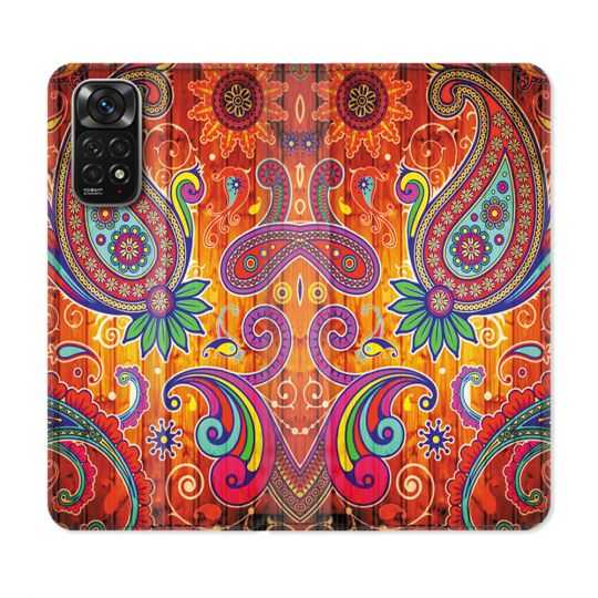 Housse Cuir Portefeuille Pour Xiaomi Redmi Note 11 / 11S Fleur Psychedelic