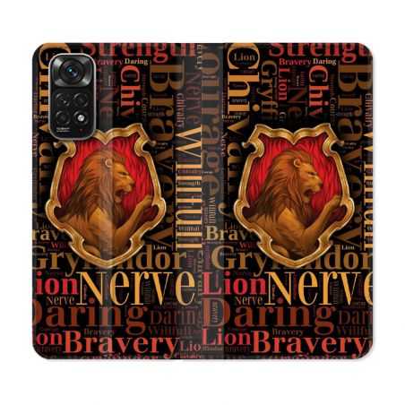 Housse Cuir Portefeuille Pour Xiaomi Redmi Note 11 / 11S Harry Potter Griffondor