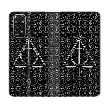 Housse Cuir Portefeuille Pour Xiaomi Redmi Note 11 / 11S Harry Potter Hollows Triangle Noir