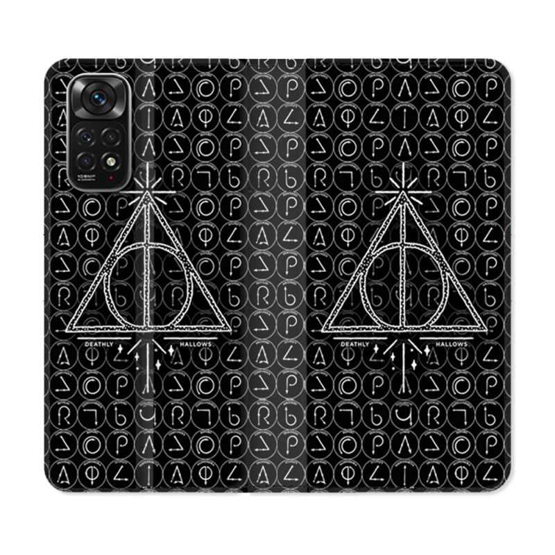 Housse Cuir Portefeuille Pour Xiaomi Redmi Note 11 / 11S Harry Potter Hollows Triangle Noir