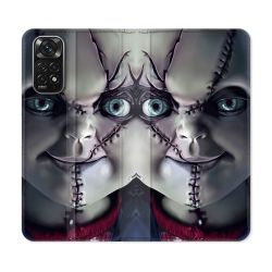 Housse Cuir Portefeuille Pour Xiaomi Redmi Note 11 / 11S Horreur Chucky Cicatrice