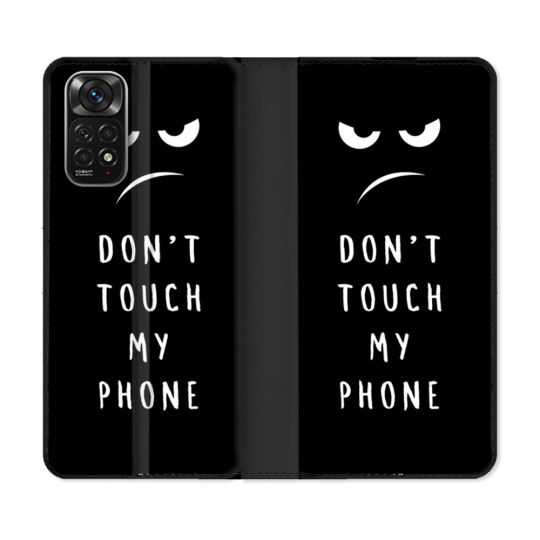 Housse Cuir Portefeuille Pour Xiaomi Redmi Note 11 / 11S Humour Don't Touch