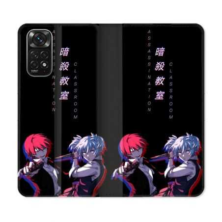 Housse Cuir Portefeuille Pour Xiaomi Redmi Note 11 / 11S Manga Assassination Classroom Duo