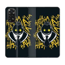 Housse Cuir Portefeuille Pour Xiaomi Redmi Note 11 / 11S Manga Assassination Classroom Kuro Noir