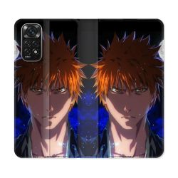 Housse Cuir Portefeuille Pour Xiaomi Redmi Note 11 / 11S Manga Bleach Ichigo