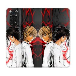Housse Cuir Portefeuille Pour Xiaomi Redmi Note 11 / 11S Manga Death Note Duo