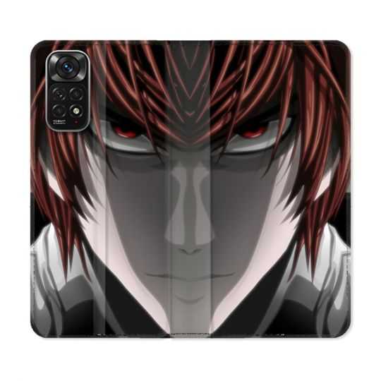 Housse Cuir Portefeuille Pour Xiaomi Redmi Note 11 / 11S Manga Death Note Kira