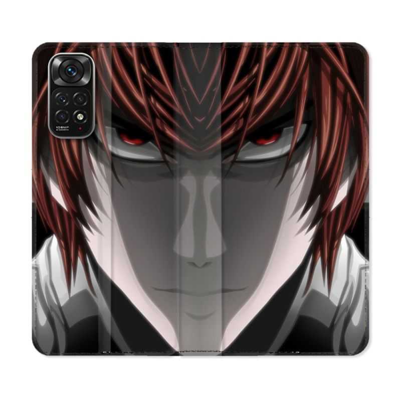 Housse Cuir Portefeuille Pour Xiaomi Redmi Note 11 / 11S Manga Death Note Kira