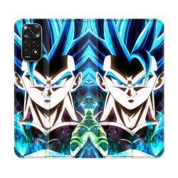 Housse Cuir Portefeuille Pour Xiaomi Redmi Note 11 / 11S Manga Dragon Ball Gogeta Visage