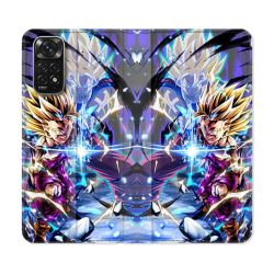 Housse Cuir Portefeuille Pour Xiaomi Redmi Note 11 / 11S Manga Dragon Ball Sangohan Duo