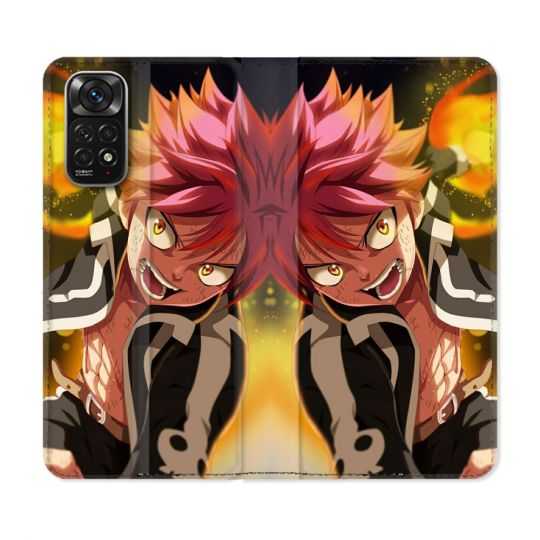 Housse Cuir Portefeuille Pour Xiaomi Redmi Note 11 / 11S Manga Fairy Tail Natsu