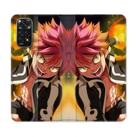 Housse Cuir Portefeuille Pour Xiaomi Redmi Note 11 / 11S Manga Fairy Tail Natsu