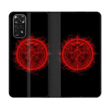 Housse Cuir Portefeuille Pour Xiaomi Redmi Note 11 / 11S Manga Fullmetal Alchemist Logo
