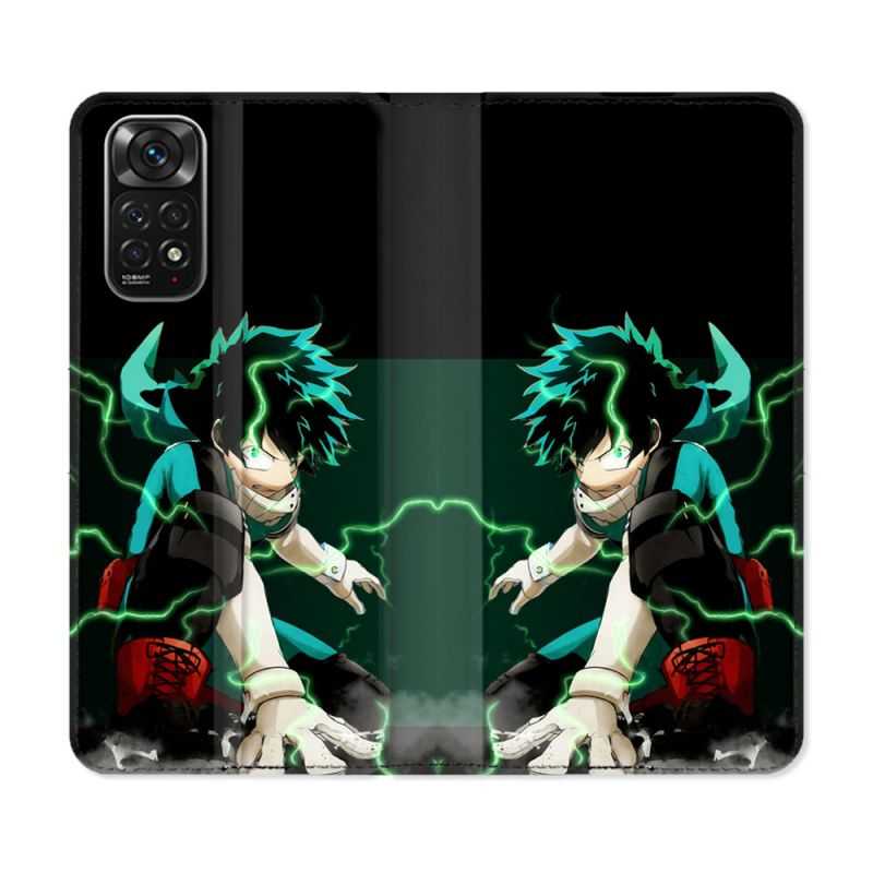 Housse Cuir Portefeuille Pour Xiaomi Redmi Note 11 / 11S Manga My Hero Academia Deku