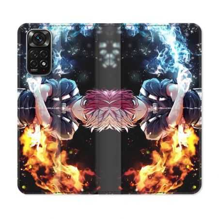 Housse Cuir Portefeuille Pour Xiaomi Redmi Note 11 / 11S Manga My Hero Academia Shoto