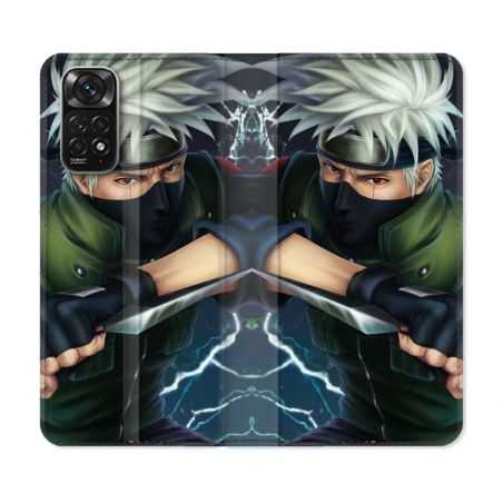 Housse Cuir Portefeuille Pour Xiaomi Redmi Note 11 / 11S Manga Naruto Kakashi