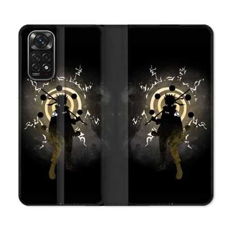 Housse Cuir Portefeuille Pour Xiaomi Redmi Note 11 / 11S Manga Naruto Sage