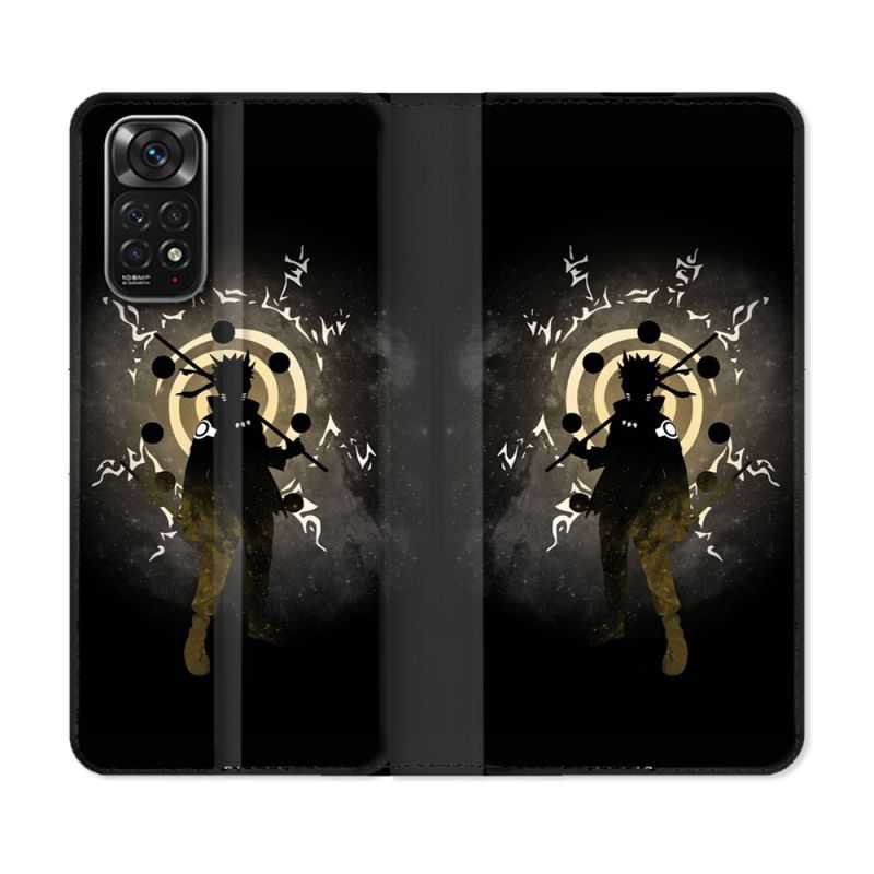 Housse Cuir Portefeuille Pour Xiaomi Redmi Note 11 / 11S Manga Naruto Sage