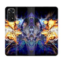 Housse Cuir Portefeuille Pour Xiaomi Redmi Note 11 / 11S Manga Naruto VS